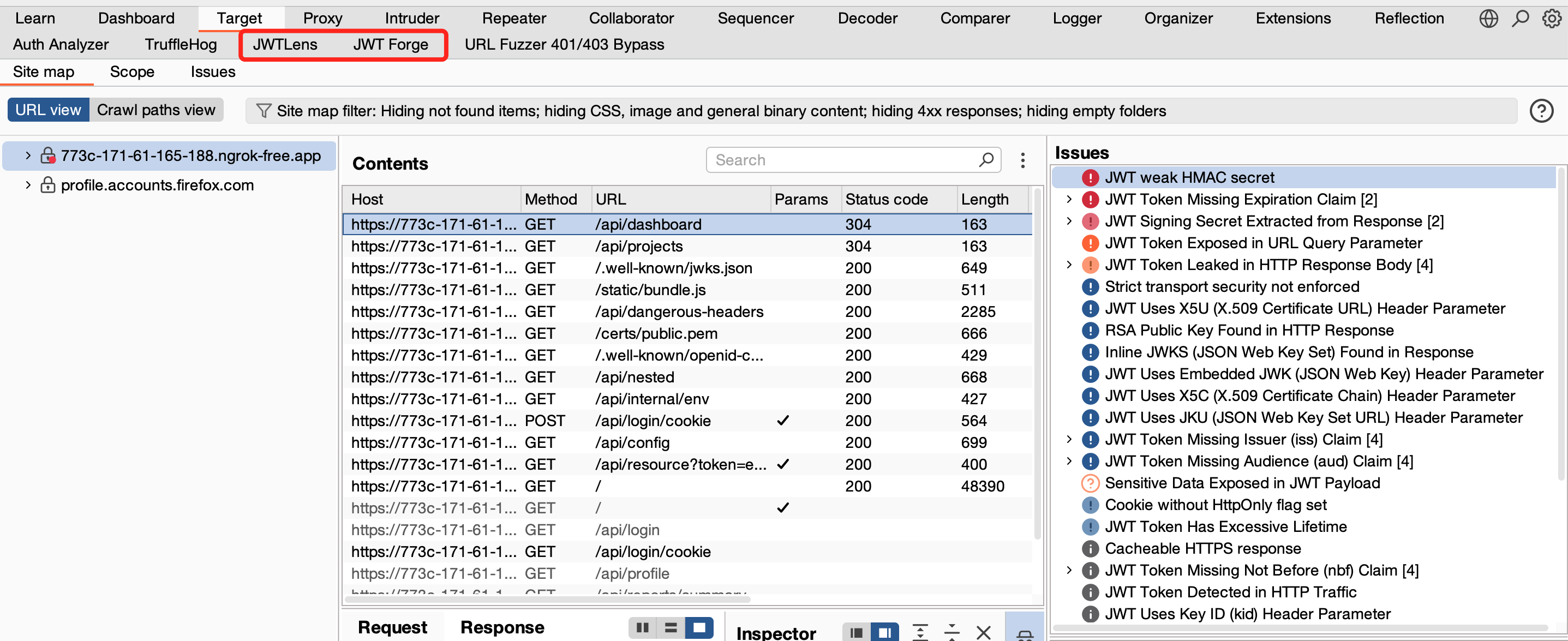 JWTLens Burp Integration
